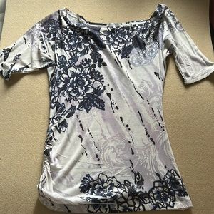 Charlotte Russe Off The Shoulder Floral Top (Medium)